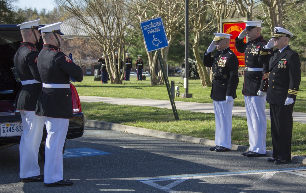CMC Attends Memorial Service for Lt. Gen. Lawrence F. Snowden