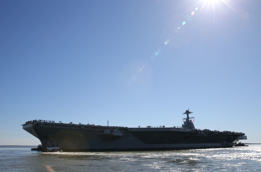 PCU Gerald R. Ford (CVN 78) Begins Builder's Sea Trials