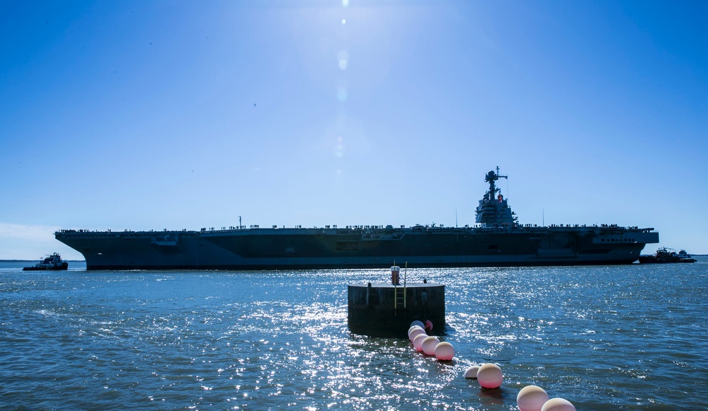 PCU Gerald R. Ford (CVN 78) Begins Builder's Sea Trials