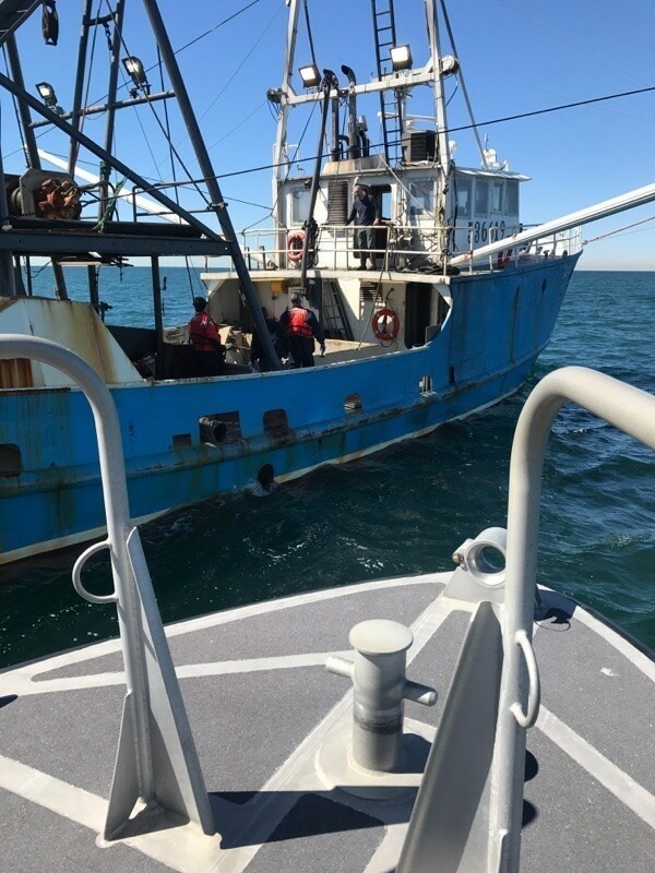 Coast Guard Medevacs Fisherman south of Bellport Bay, New York