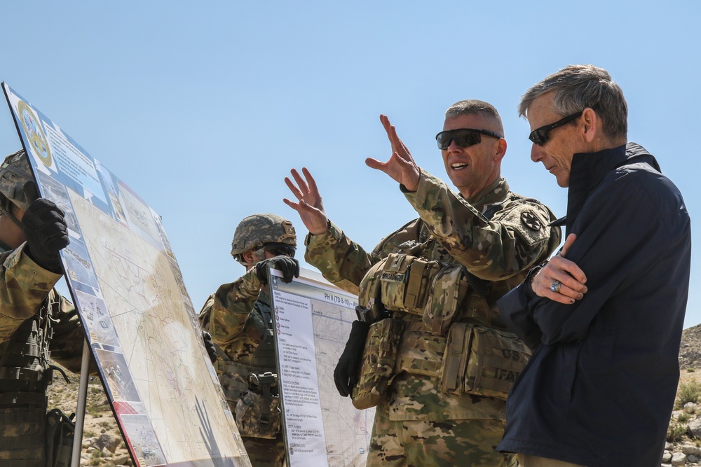 Acting Secretary of the U.S. Army visits NTC