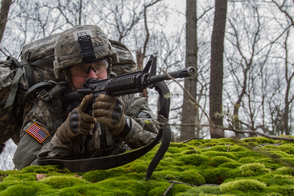 Military cadets participate in the Sandhurst Competition