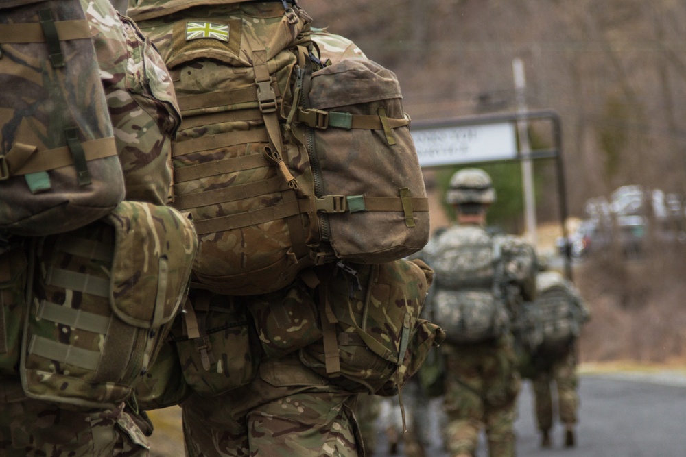 Military cadets participate in the Sandhurst Competition