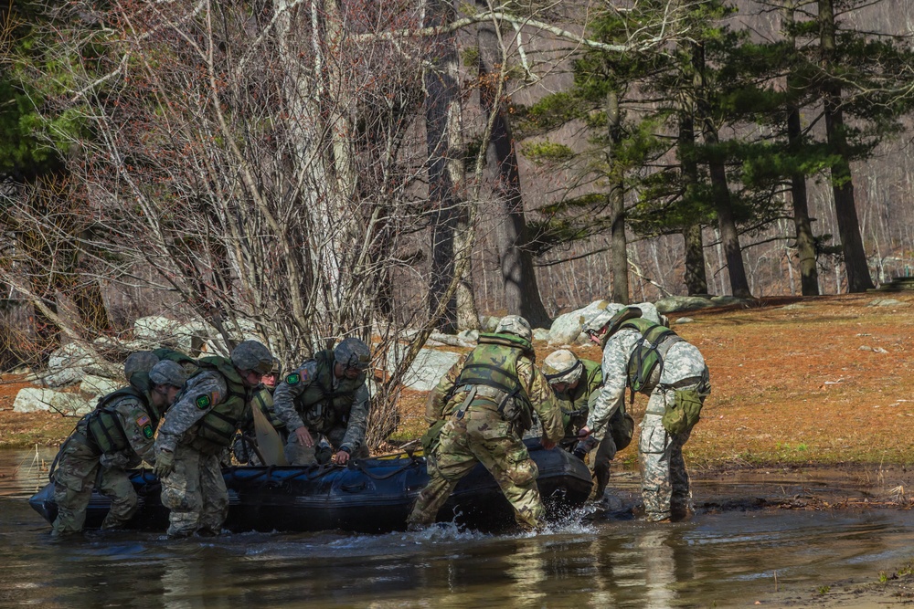 Military cadets participate in the Sandhurst Competition