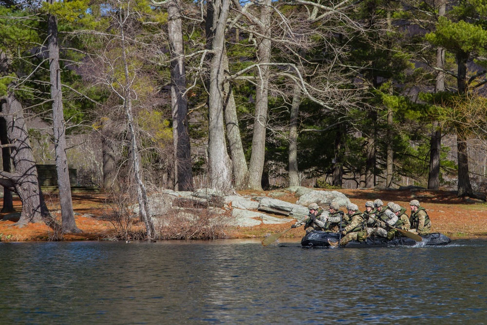 Military cadets participate in the Sandhurst Competition