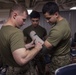 Marines participate in Combat Life Saver course at Sea