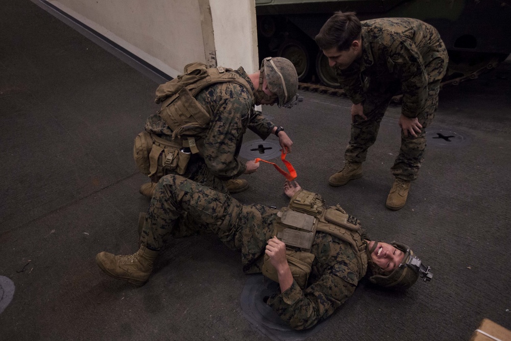 DVIDS - News - Marines participate in Combat Life Saver course at Sea