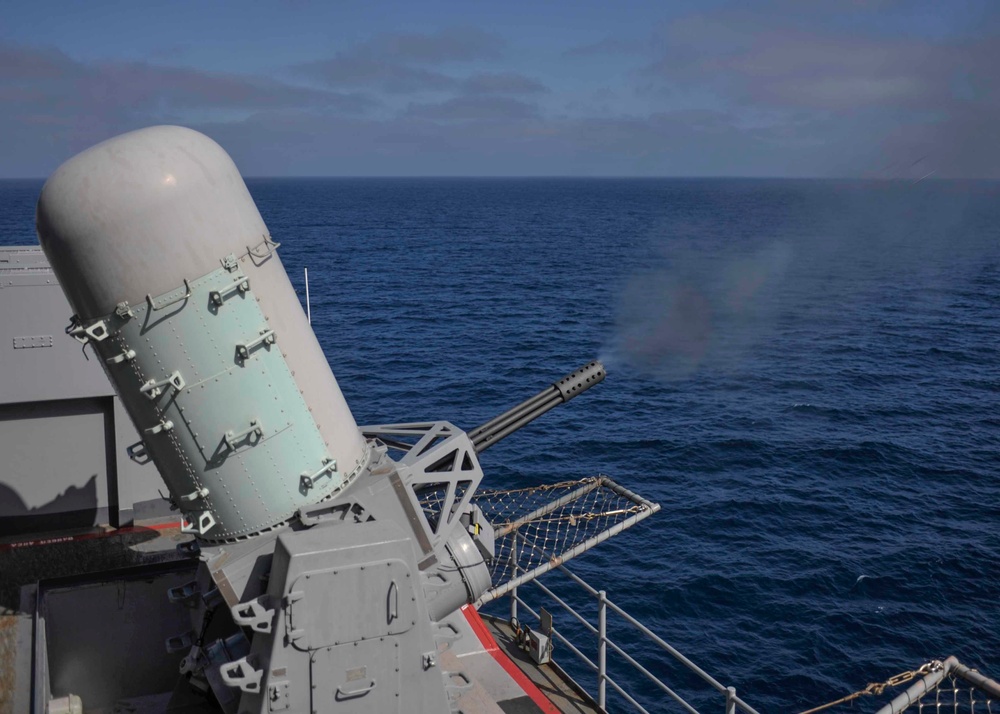 Nimitz fires CIWS