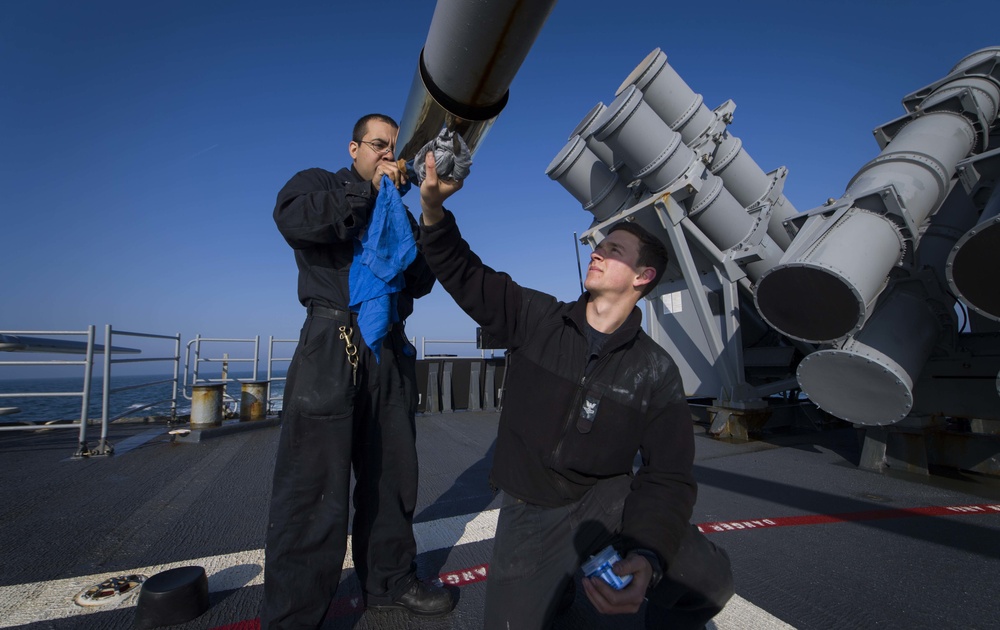 USS Leyte Gulf Conducts Naval Operations