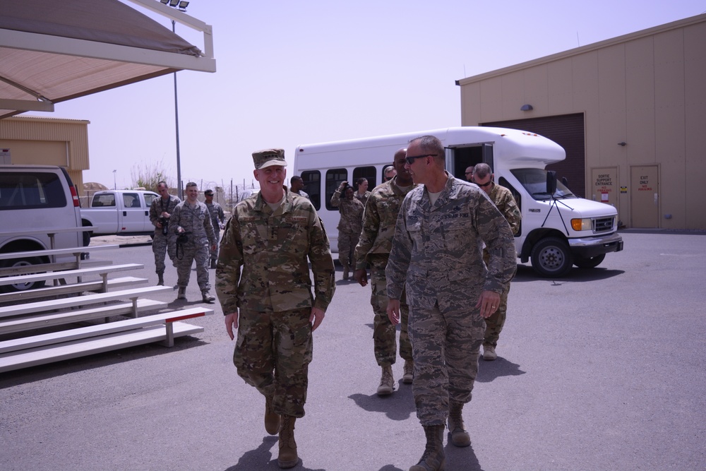 USAF Vice Chief of Staff visits the 386th Expeditionary Aircraft Maintenance Group