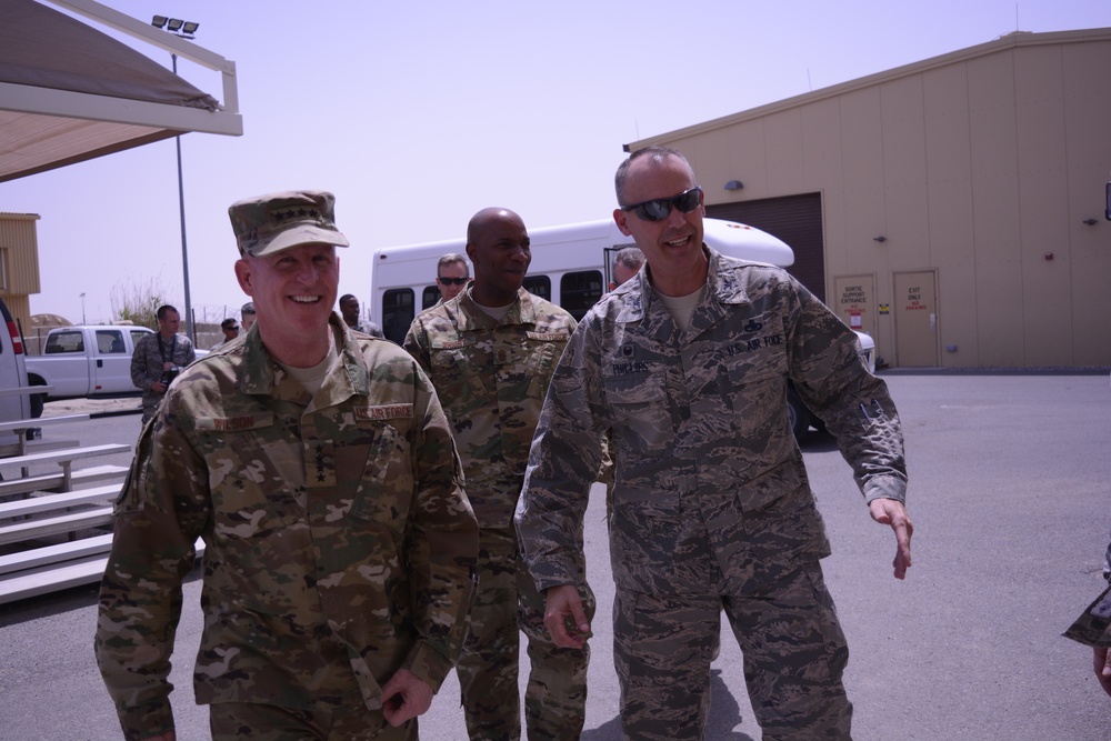 USAF Vice Chief of Staff visits the 386th Expeditionary Aircraft Maintenance Group