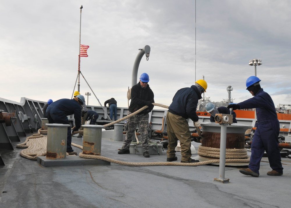 Frank Cable Arrives in Portland for Dry-Dock