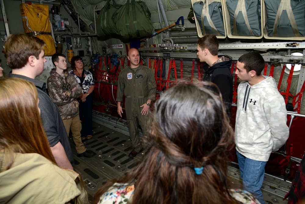 105th Airlift Wing welcomes Orange-Ulster BOCES aviation students