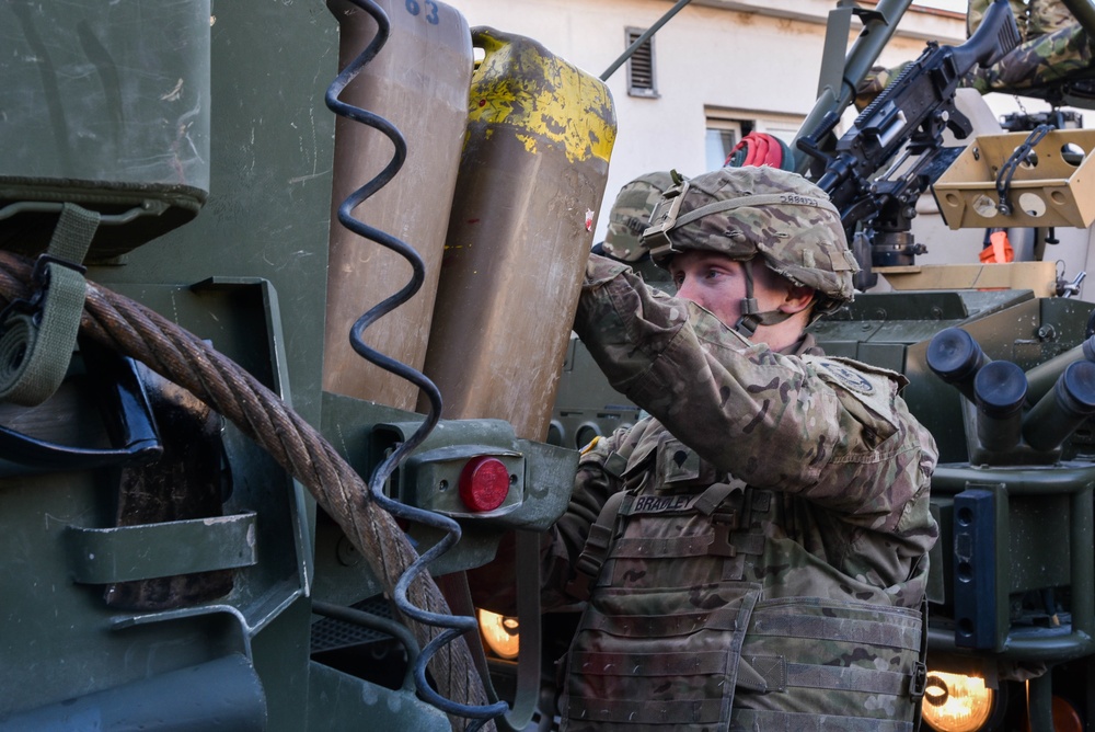 Battle Group Poland convoy