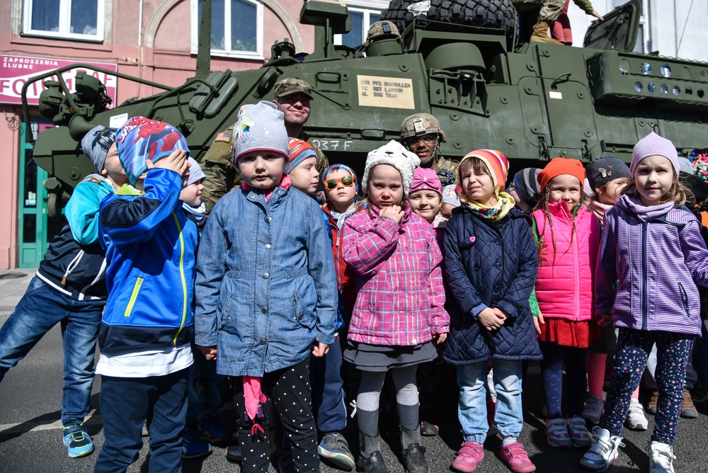 Battle Group Poland, static display at Piotrkow Trybunalski, Poland