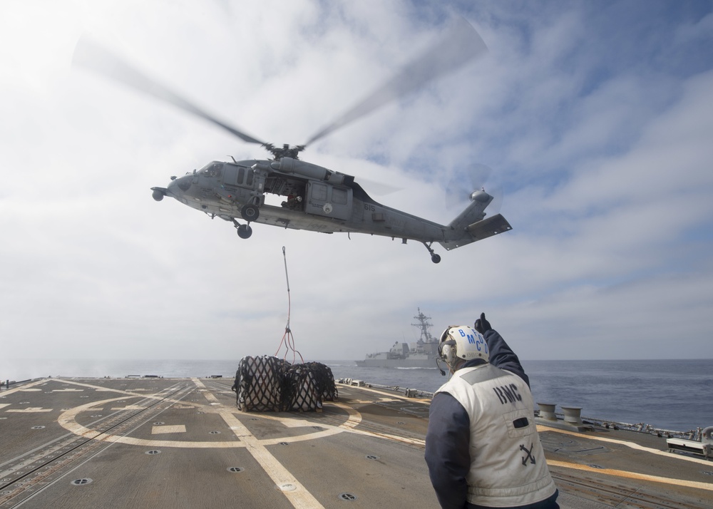 USS Howard (DDG 83) Conducts VERTREP during COMPTUEX