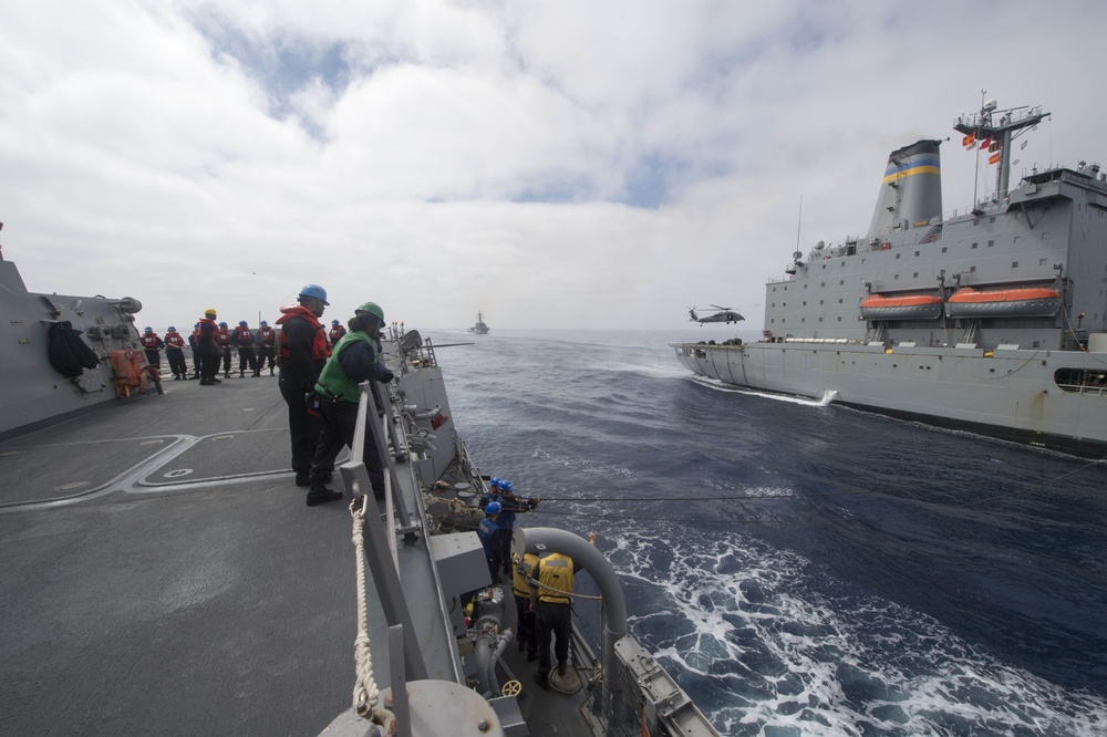 USS Howard (DDG 83) Conducts RAS during COMPTUEX