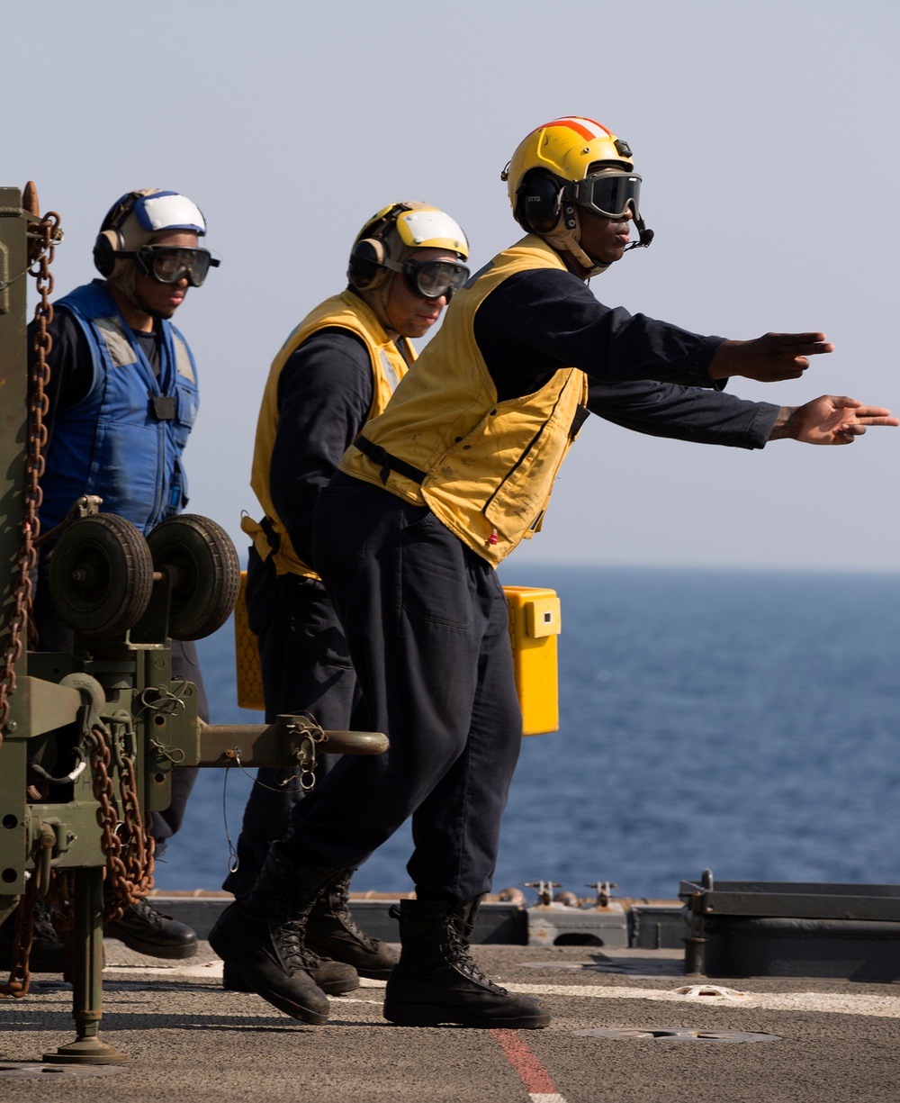 USS Carter-Hall conducts flight operations