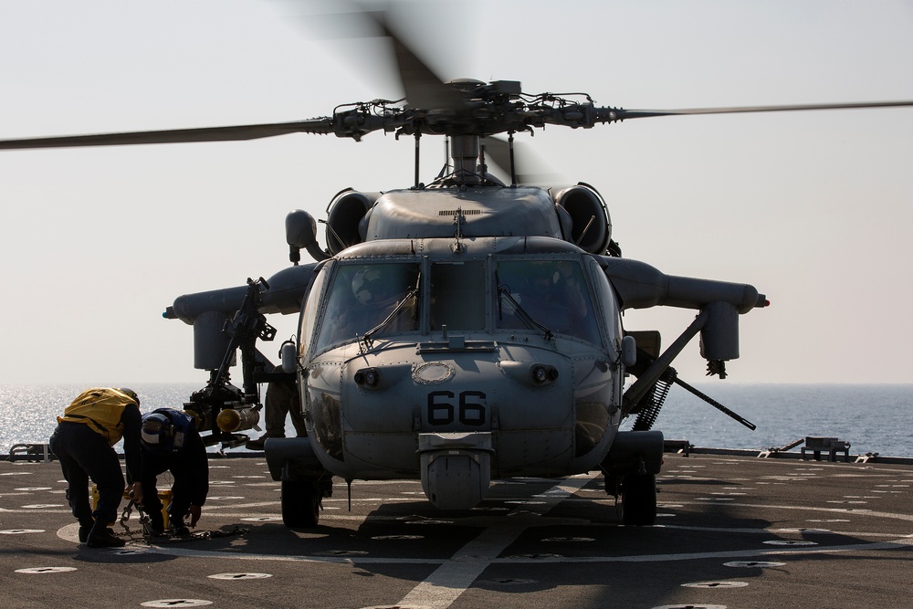 USS Carter-Hall conducts flight operations