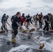 USS Bonhomme Richard (LHD 6) Air Department Sailors Conduct AFFF Scrub Down