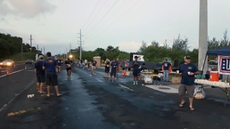 COMSUBRON 15 Sailors Host Aid Station during UAGM 2017