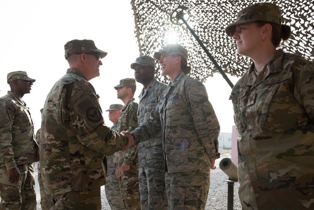 VCSAF, CMSAF visit deployed Airmen