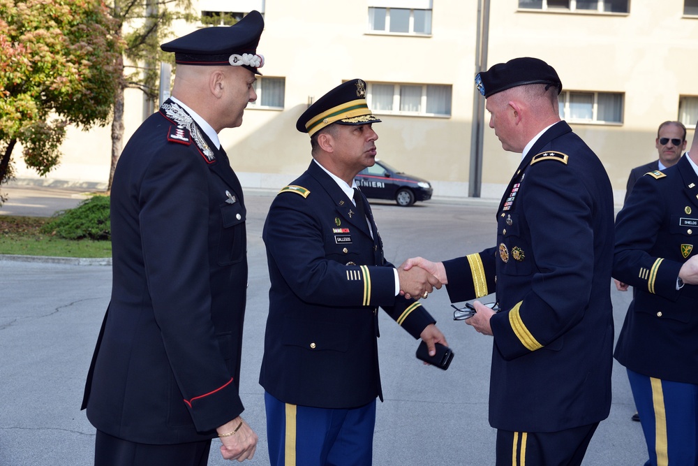 Admiral Michelle Howard, NATO JFC-Naples Commander, visits at Center of Excellence for Stability Police Units (CoESPU) Vicenza, Italy