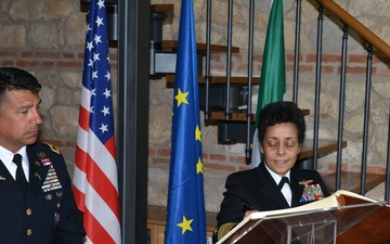 Admiral Michelle Howard, NATO JFC-Naples Commander, visits at Center of Excellence for Stability Police Units (CoESPU) Vicenza, Italy