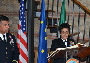 Admiral Michelle Howard, NATO JFC-Naples Commander, visits at Center of Excellence for Stability Police Units (CoESPU) Vicenza, Italy
