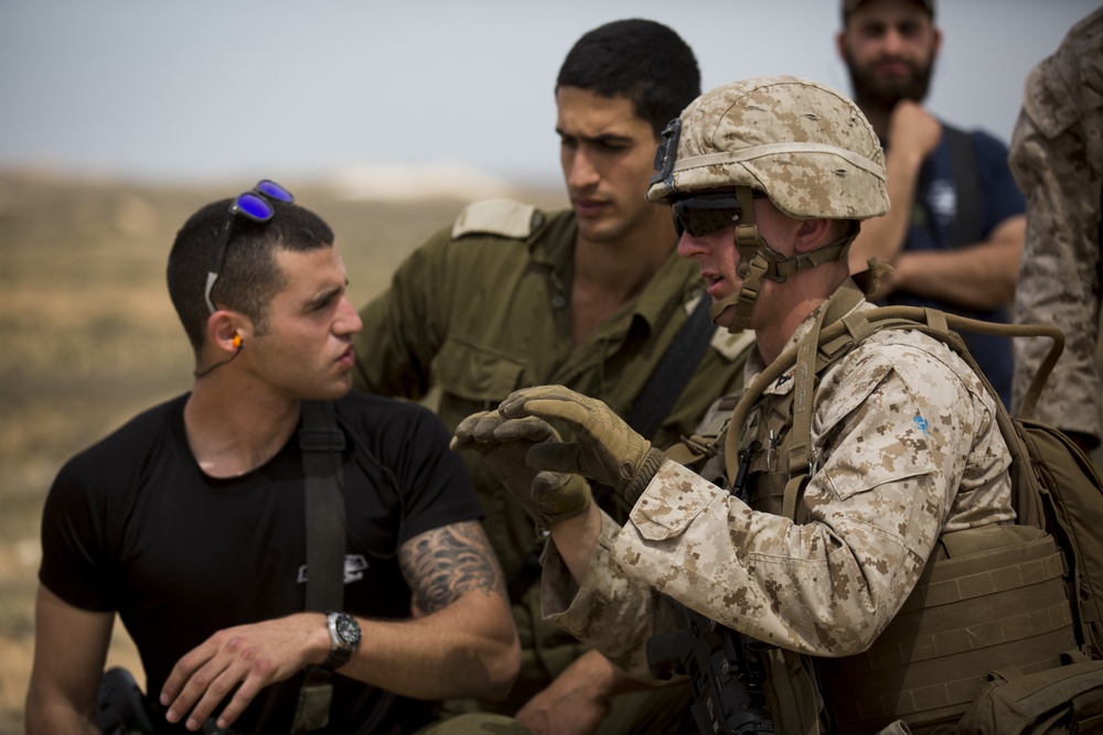 U.S. Marines conduct bilateral training with Israeli forces