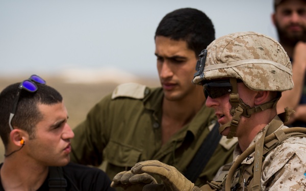 U.S. Marines conduct bilateral training with Israeli forces