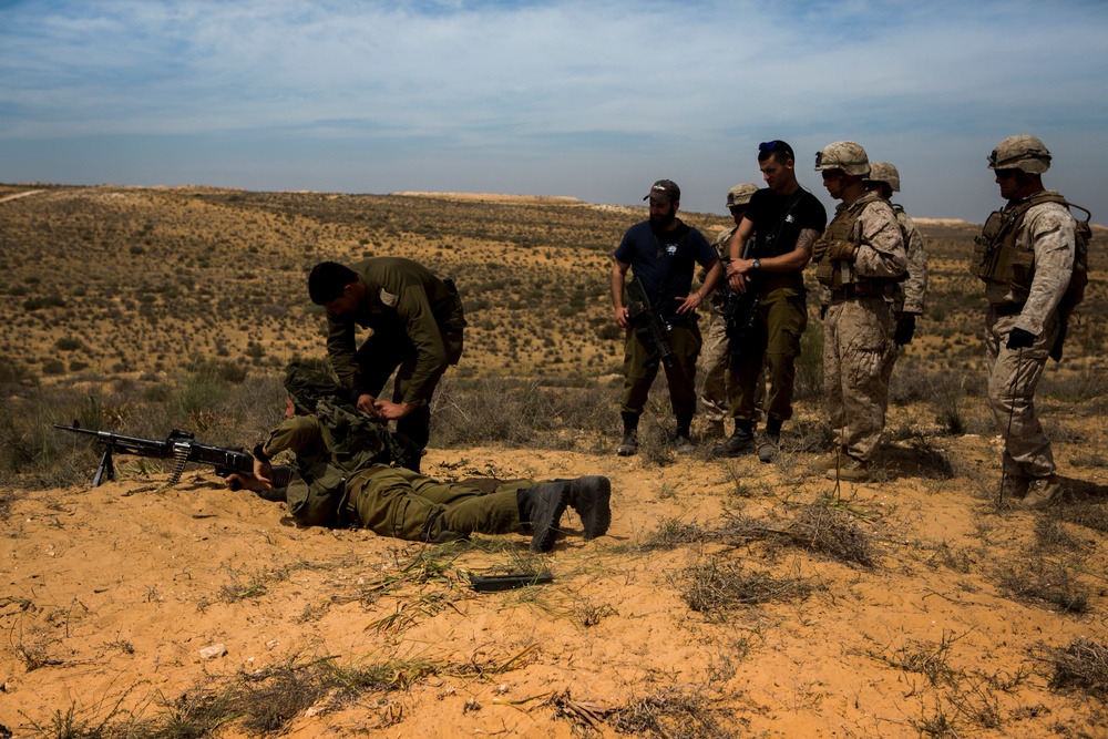 U.S. Marines conduct bilateral training with Israeli forces