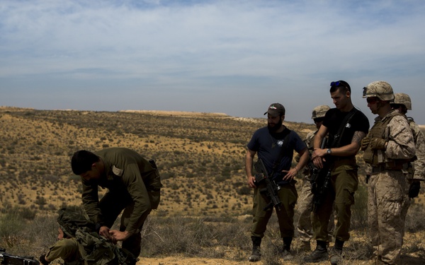 U.S. Marines conduct bilateral training with Israeli forces