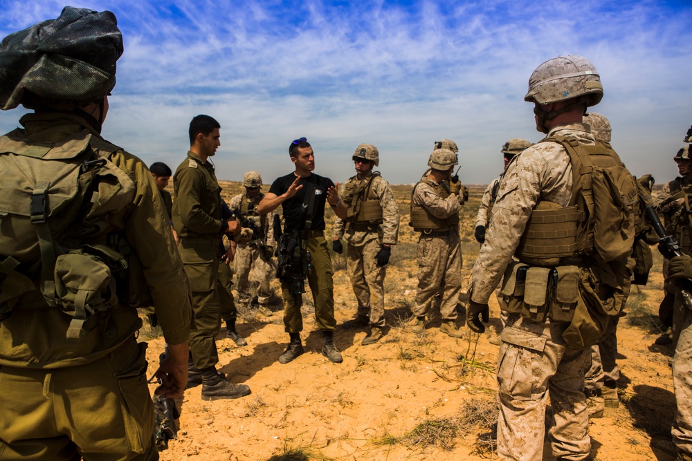 U.S. Marines conduct bilateral training with Israeli forces