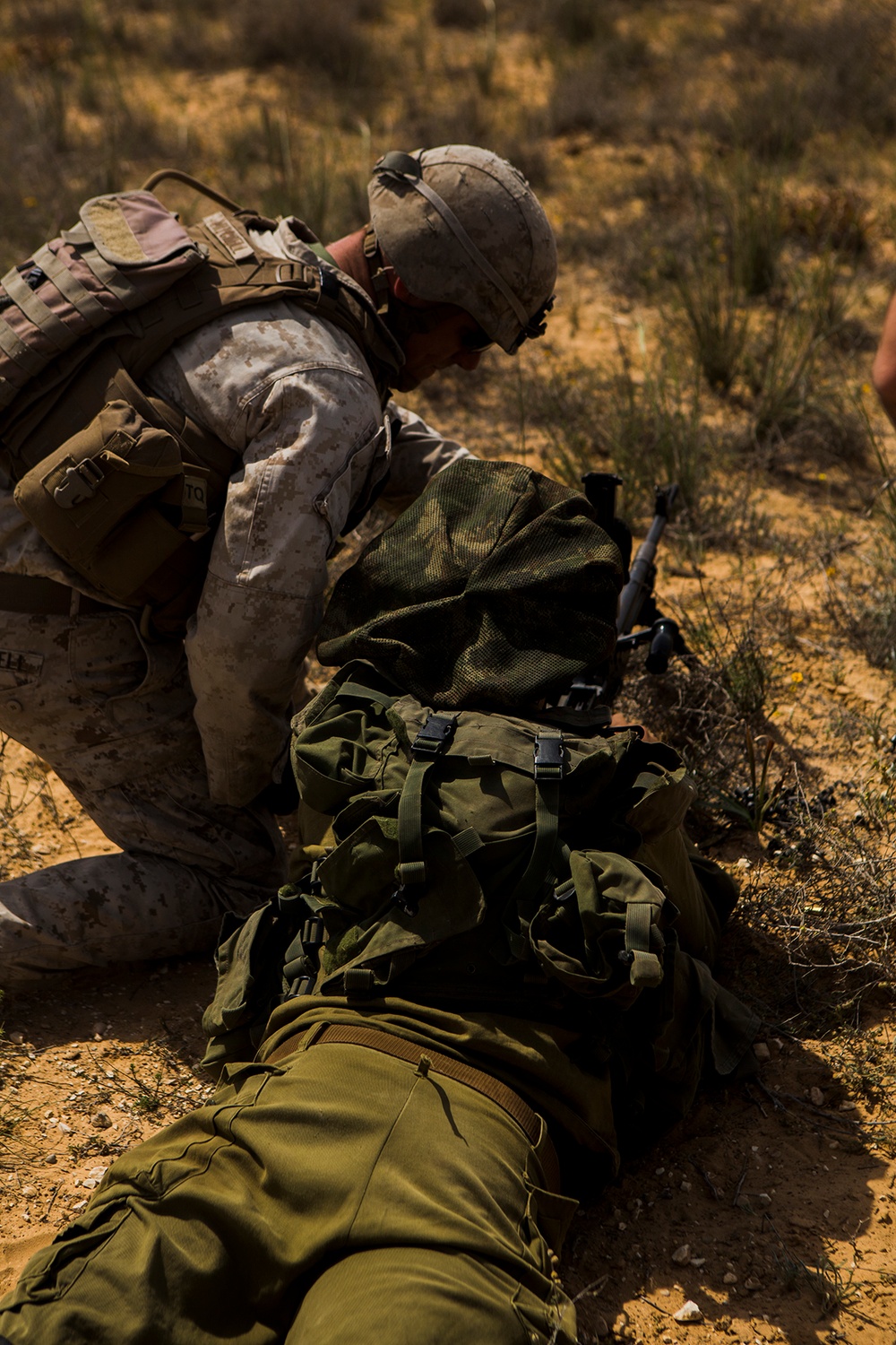 U.S. Marines conduct bilateral training with Israeli forces