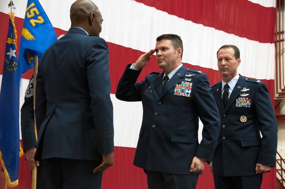 Reno native takes reins of 152nd Airlift Wing