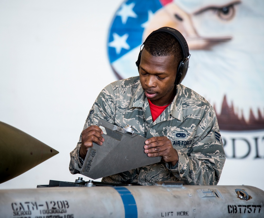 Team Eglin weapons load crew competition