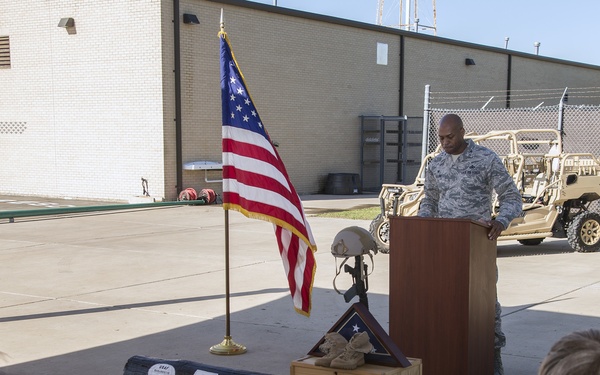 Memorial remembrance ceremony honoring Lt. Col. William “Bill” Schroeder