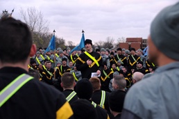 Electron Recon Brigade Soldiers run to support SHARP awareness month