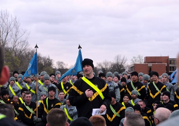 Electron Recon Brigade Soldiers run to support SHARP awareness month