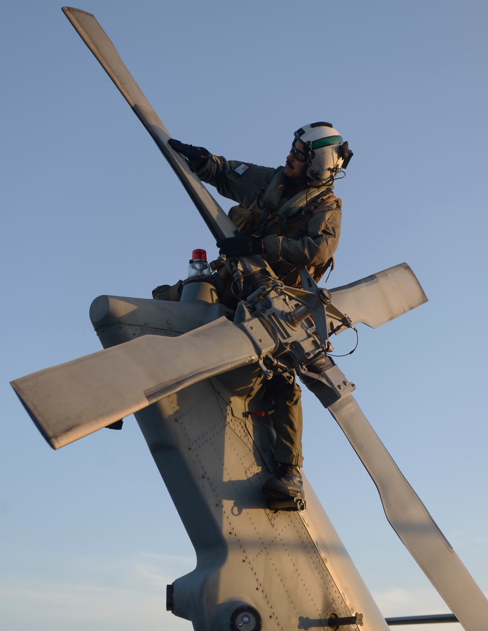 Sailor Performs Final Check