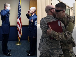 Father, son reunited during first, last deployment