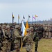 Battle Group Poland is hailed in Orzysz, Poland