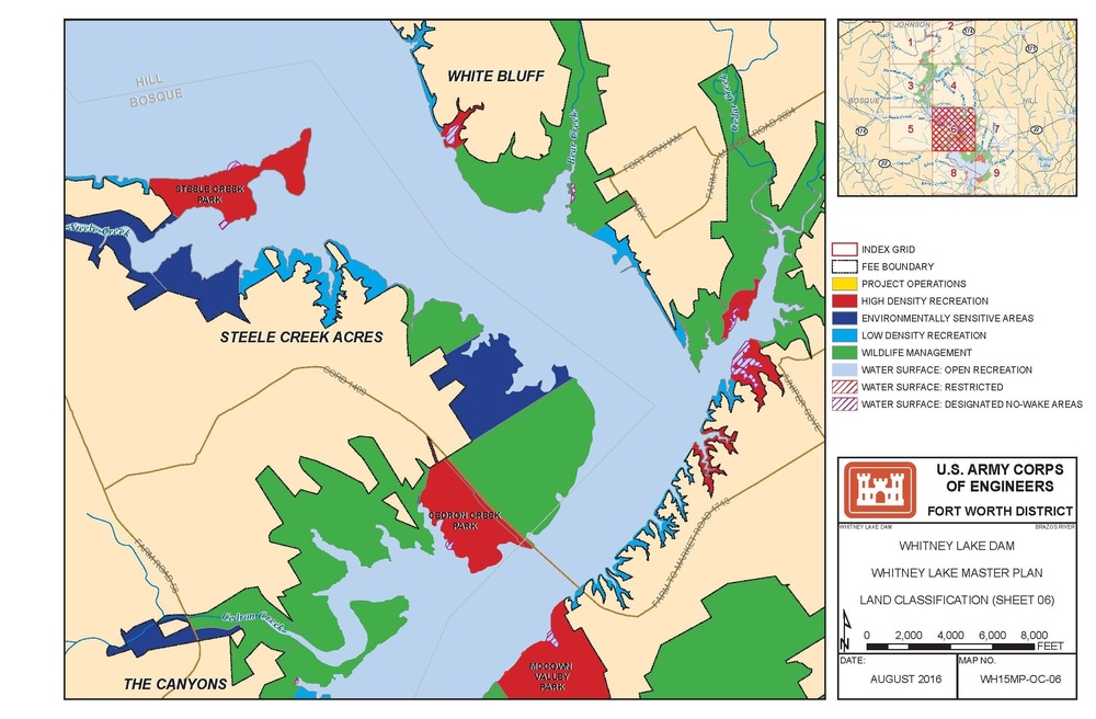 Land classifications in Whitney Lake designate environmentally sensitive areas