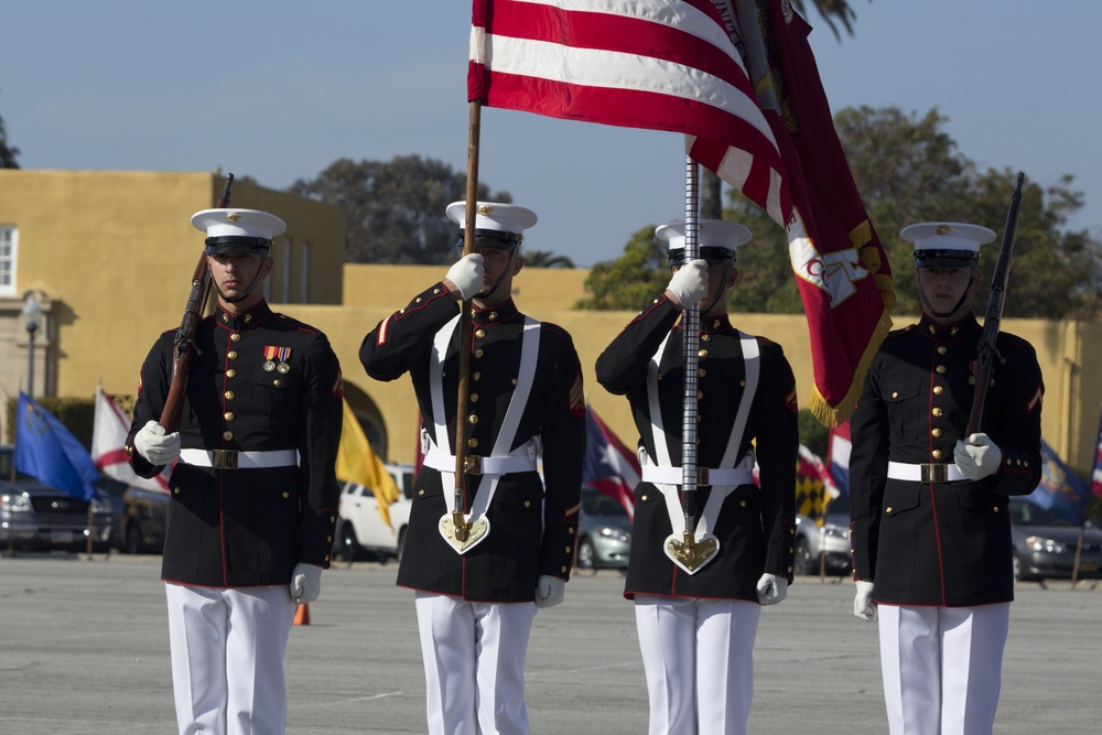 2017 MCRD San Diego Battle Colors Ceremony