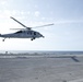 helo landing on flight deck