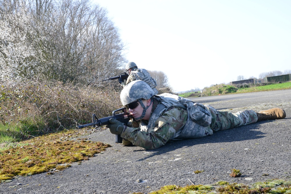 39th Signal Bn React to indirect fire