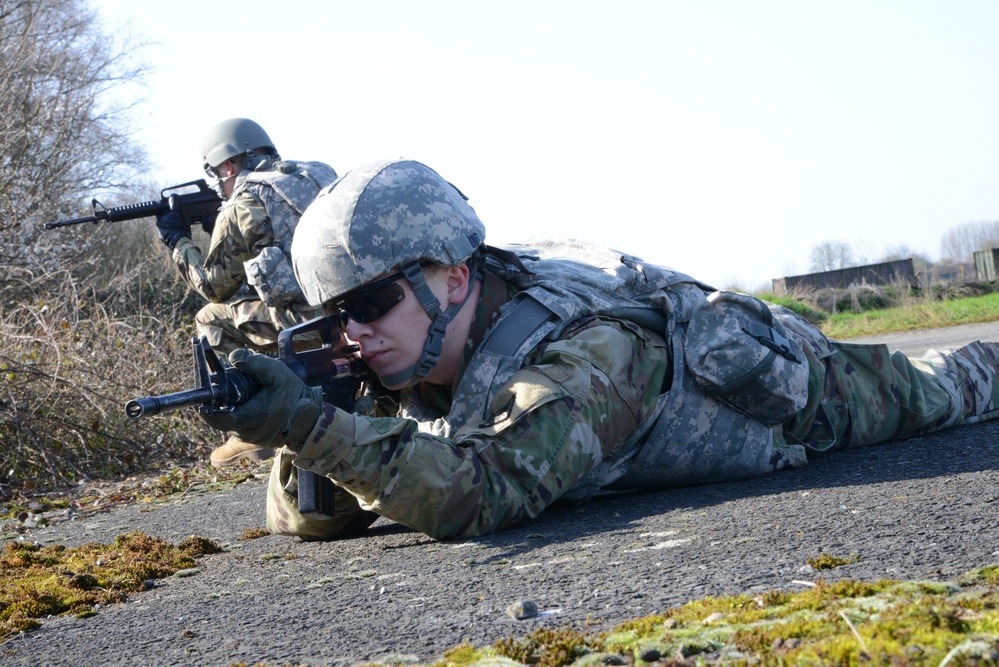 39th Signal Bn React to indirect fire