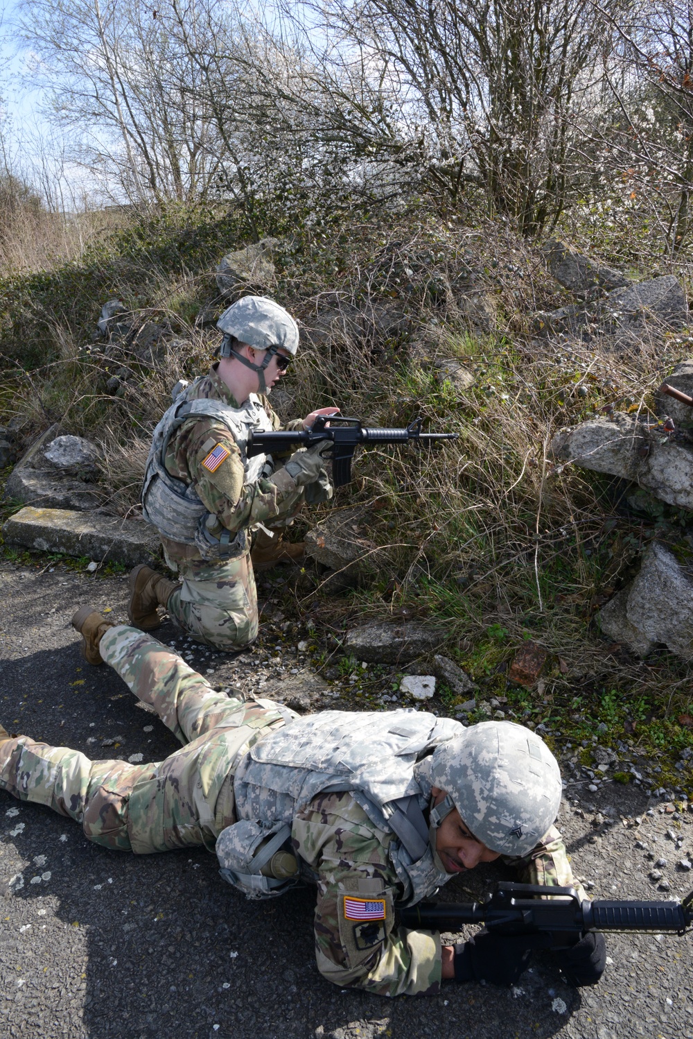 39th Signal Bn React to indirect fire