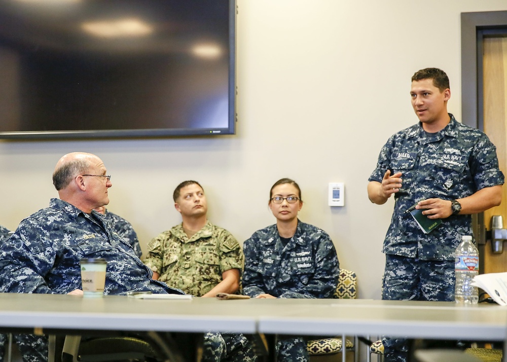 Vice Adm. Gilday Visits NIOC Colorado